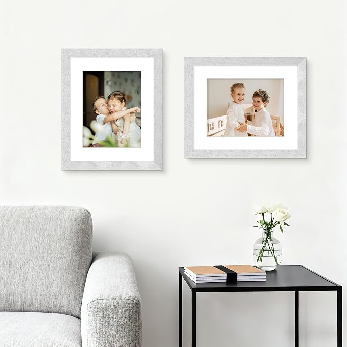 Picrit 12x16 Picture Frame Set of 12, Modern Gallery Wall Frames, Silver