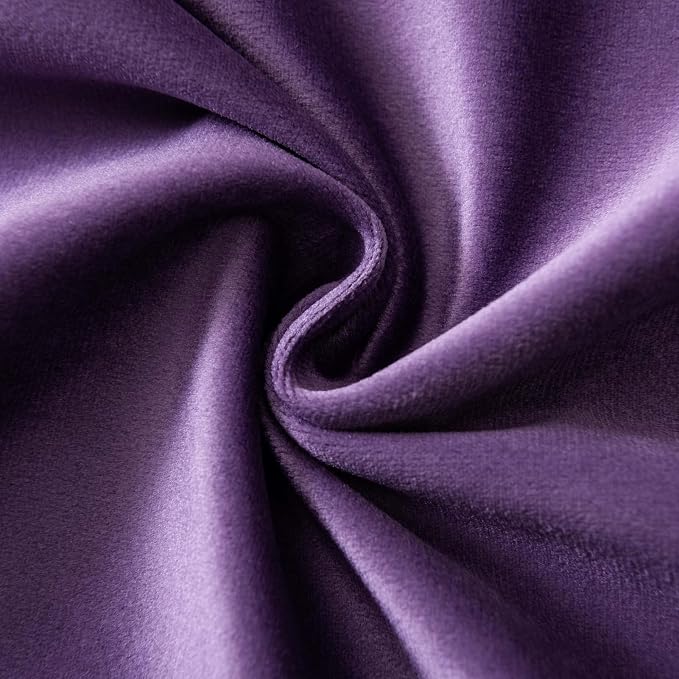 JUSPURBET 22x22 Decorative Velvet Throw Pillow Covers Set of 2,Purple