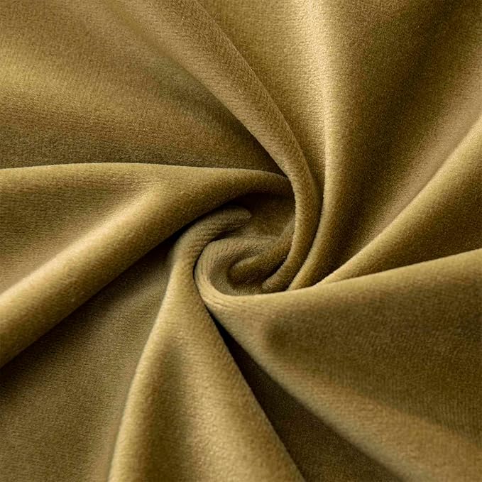 Olive Green Velvet Throw Pillow Covers 28x28 Inch Set of 2