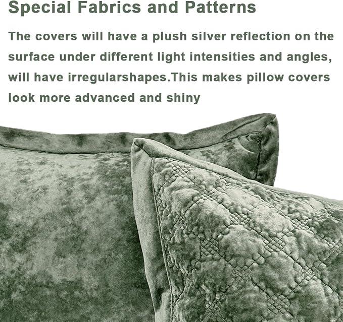 Throw Pillow Cover 18x18 1 Piece Velvet Square Pillowcase Soft Skin-Friendly Cross Process Decorative Farmhouse Cushion Covers for Couch Sofa Bedroom Living Room,Army Green