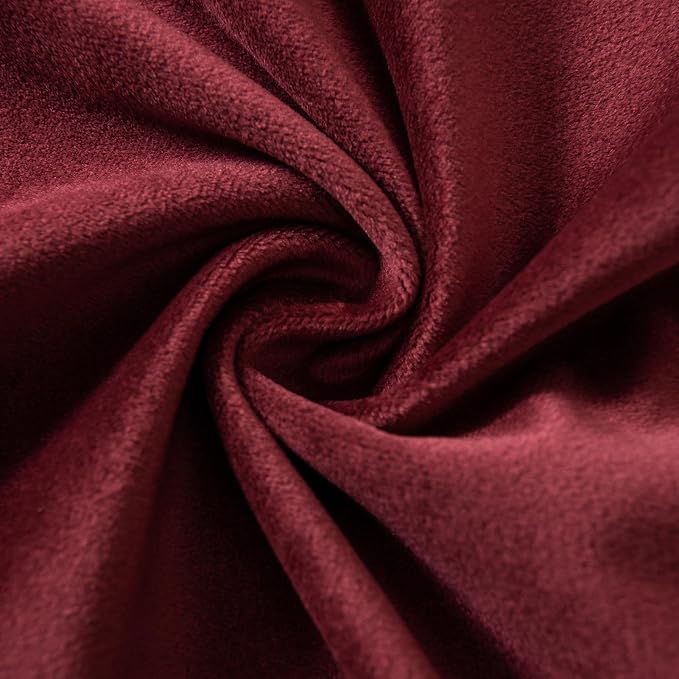 JUSPURBET 14x24 Velvet Decorative Throw Pillow Covers Set of 2,Burgundy
