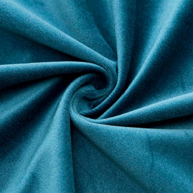 JUSPURBET 26x26 Euro Velvet Throw Pillow Covers Set of 2,Prussian