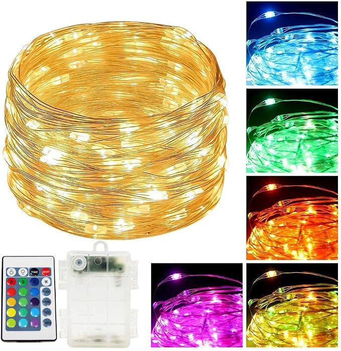 Vela Lanterns Decorative Indoor Fairy Light Color Changing Candle Holder, L | Diwali Ramadan & Eid Decorations, Fantasy Multicolor Moroccan Decor, Turkish Metal Hanging Lamp, Outdoor, 12" Tall