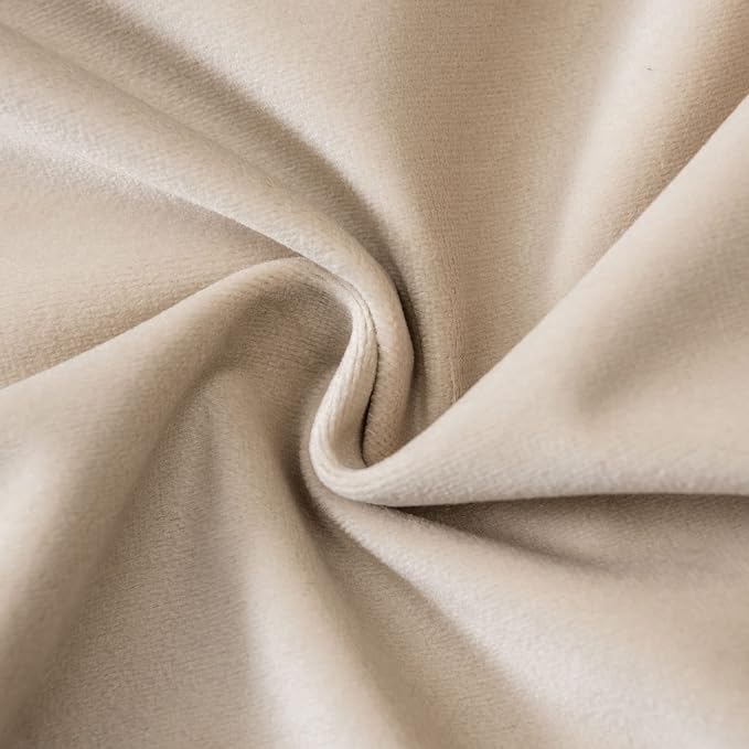 JUSPURBET 16x24 Lumbar Velvet Throw Pillow Covers Set of 2,Khaki