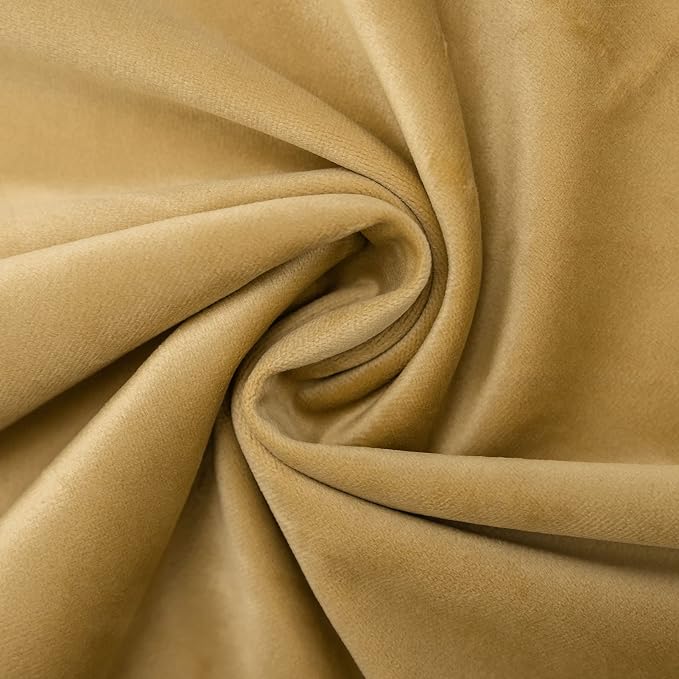 Khaki Soft Velvet Throw Pillow Covers 18x18 inch Set of 2 for Sofa Couch Bed Living Room Decorative Luxury Solid Square Cushion Covers Case with Zipper