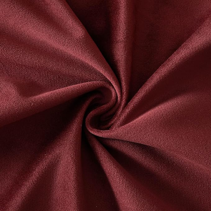 JUSPURBET 22x22 Decorative Velvet Throw Pillow Covers Set of 2,Dark red