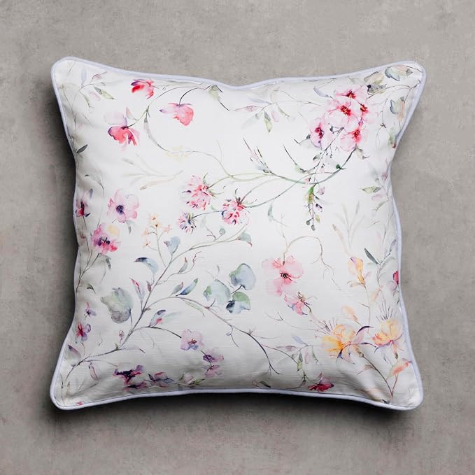 Maison d' Hermine Throw Pillow Covers 100% Cotton (18" x 18" - Pack of 1)