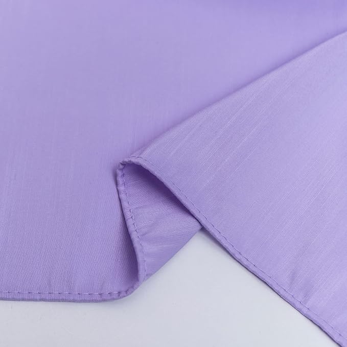 Wrap Around Bed Skirt King Size 12 Inch Drop-Elastic Dust Ruffle Lavender | Adjustable Pleated Bedskirt-Easy Fit Wrinkle Resistant Washable Hotel Quality Fabric Bed Skirting-Master Guest Bedroom Rental