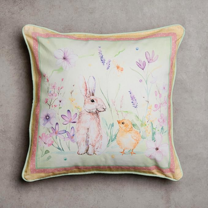 Maison d' Hermine Throw Pillow Covers 100% Cotton (18" x 18" - Pack of 1)