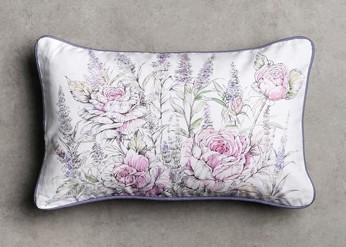Maison d' Hermine Throw Pillow Covers 100% Cotton (12" x 20" - Pack of 1)