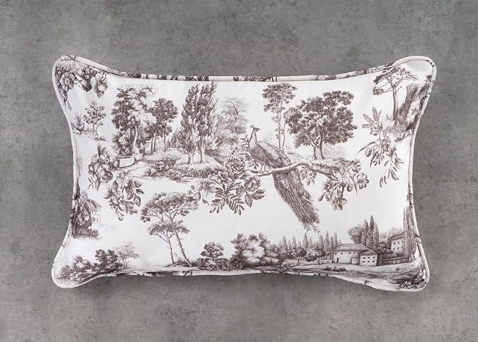 Maison d' Hermine Throw Pillow Covers 100% Cotton (12" x 20" - Pack of 1)