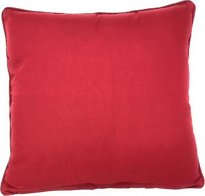 Tache Christmas Red Santa Throw Pillow Cover 1 Piece 16" X 16" Festive Tapestry Cute Santa Claus is Coming to Town Cushion Throw Pillow Cover