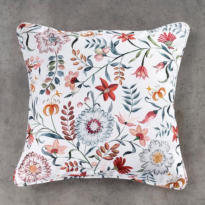 Maison d' Hermine Throw Pillow Covers 100% Cotton (18" x 18" - Pack of 1)