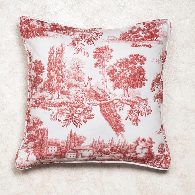 Maison d' Hermine Throw Pillow Covers 100% Cotton (18" x 18" - Pack of 1)
