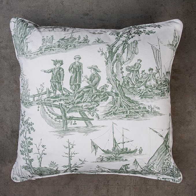 Maison d' Hermine Throw Pillow Covers 100% Cotton (20" x 20" - Pack of 1)