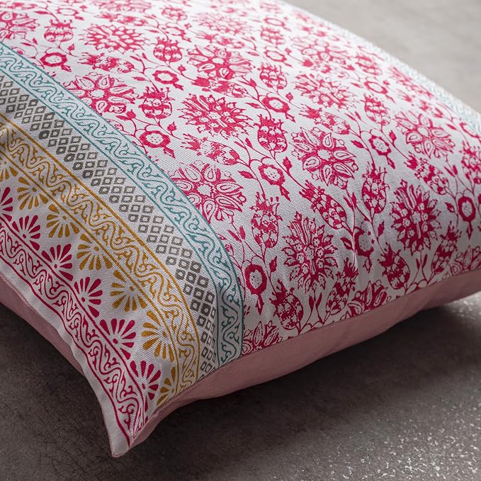Maison d' Hermine Throw Pillow Covers 100% Cotton (20" x 20" - Pack of 1)