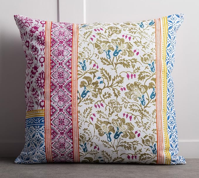 Maison d' Hermine Throw Pillow Covers 100% Cotton (18" x 18" - Pack of 1)