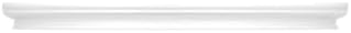 HAO Floating Corner Shelf Invisible Wall Mounted Shelves Radial Shape Cable Wire Hole Pattern Perfect for Bedroom Bathroom Living Room Kitchen Set of 2 White