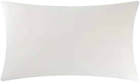 KINGROSE Handmade 3D Flower Home Decorative Throw Pillow Case Rectangular Cushion Cover 12 x 20 Inches for Bed Living Room Sofa Chair Solid Suede Beige