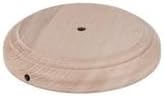 B&P Lamp® Modern Style Unfinished Wooden Lamp Base, 6 1/2 Inch Top by 8 Inch Bottom by 1 1/4 Inch Height