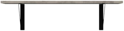 DINZI LVJ Wall Shelves, 23.6" Long Floating Shelves with Metal Brackets