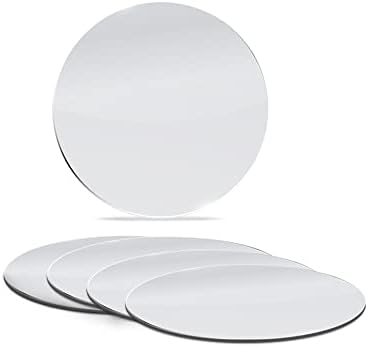 9 Inch, Pack of 10 Small Mirrors for Crafts, Round Mirror for Tables at Wedding, Mirror Tiles for Crafts and DIY Projects