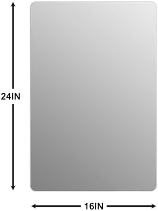 Bathroom Mirror for Over Sink 24x16 Inch Frameless Wall Mirror Rectangle
