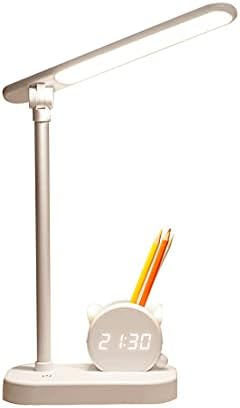 Table Lamp for Study Creativity Pen Holder Gift Led Desk Lamp Rechargeable USB Student/Office/Bedroom/Study Reading Light (Model-D)