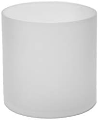 WGV Cylinder Vase, Diameter 5", Height 5", Frosted Glass Floral Planter Container, Floating Candle Holder for Wedding Party Event Home Office Decor, 1 Piece