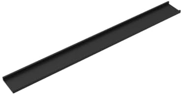 Wallniture Modern Floating Wall Ledge Shelf for Pictures and Frames Black 46 Inch Set of 2