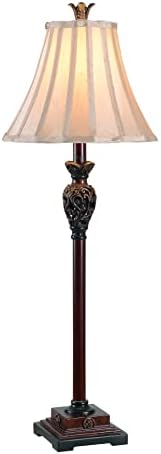 Kenroy Home 20182GR Iron Lace Buffet Lamp with Golden Ruby Finish, Classic Style, 32" Height, 11" Width, 11" Depth