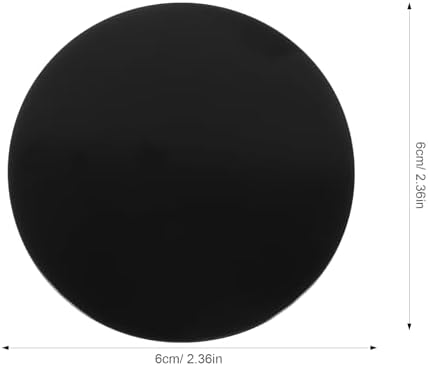 Obsidian Scrying Mirror 2.28In Round Black Obsidian Disc for Meditation Divination Tabletop Circle Mirror Home Decor Accent