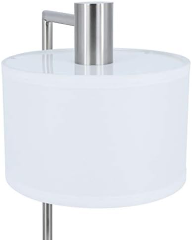 XiNBEi Lighting Brushed Nickel Table Lamp USB Desk Lamp for Home Office