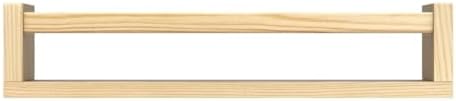 Forbena Natural Wood Nursery Bookshelves for Wall, 24 Inches Long Floating Book Shelves, Wall Mounted Bookcase for Baby Teen Girl Boy Kids Room Bedroom, Playroom Organizer, Bathroom Decor (4-Pack)
