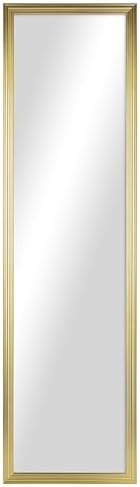 13x49 Gold Rectangle Large Wall Mirror for Bathroom or Living Room