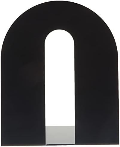Officemate Heavy Duty 10" Bookends, Non-Skid Base, Black, Pair (93142) (Pack of 6)