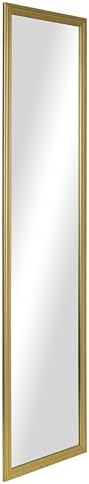 13x49 Gold Rectangle Large Wall Mirror for Bathroom or Living Room