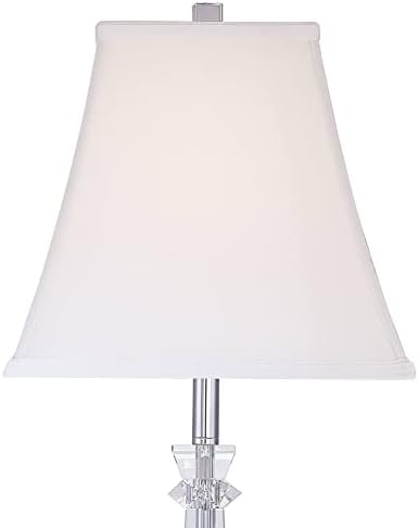 Sannes 25" High Table Lamp Tapered Glass Luxury Column Slim Traditional