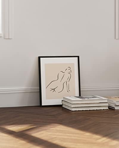 HAUS AND HUES Picasso Line Drawing Abstract Woman Wall Art- Pablo Picasso Artwork Woman Silhouette Minimalist Line Art Female Figure Wall Art Print Picasso Print Nude Body Picasso (Unframed 16x20)
