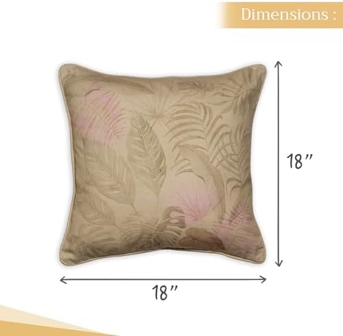 Maison d' Hermine Throw Pillow Covers 100% Cotton (18" x 18" - Pack of 1)