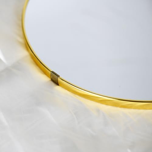 Funerom Gold Bathroom Mirror Round Wall Mirror 12.6 Inches Circle Mirror
