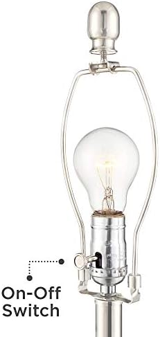 Copeland 25.5" High Table Lamps Set of 2 Chrome Clear Glass USB Port Modern