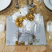 Efavormart 10" Square Glass Mirror Wedding Party Table Decorations Centerpieces - 6 PCS