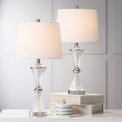 Copeland 25 1/2" High Table Lamp USB Set of 2 Silver Chrome Glass Modern