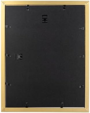 11x14 Picture Frame Gold, Display 11x14 without Mat or 8x10 with Mat, Wall Gallery Photo Frames