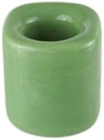 Mega Candles 10 pcs Light Green Ceramic Chime Ritual Spell Candle Holders, Great for Casting Chimes, Rituals, Spells, Vigil, Witchcraft, Wiccan Supplies & More