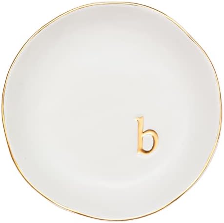 COLLECTIVE HOME Ceramic Jewelry Tray, Trinket Dish, Gifts for Women (B)