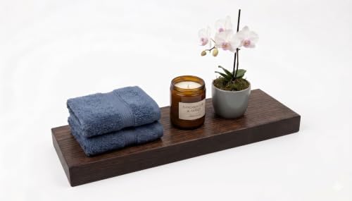 joelsantiques 18 inchWooden Wall Shelves for Bedroom, Wood Shelf Design, Wall Shelves for Bathroom, Wall Mount for Bedroom, Kitchen Floating Storage 2" Thick x 6 inch deep Options (Mocha)