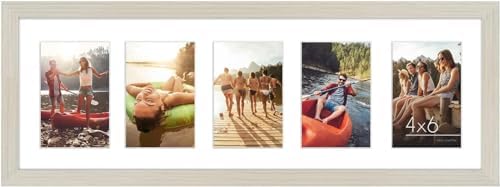 Americanflat 4x6 Collage Picture Frame - Fits 5 - Light Wood