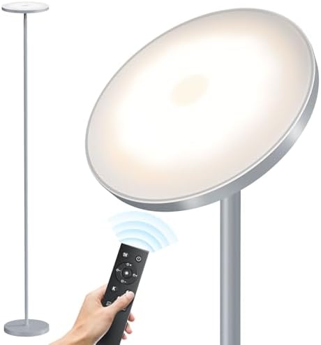 SUNMORY Floor Lamps for Living Room，LED Standing Lamp with Remote Control